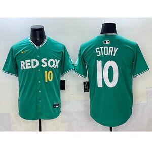 Mens Kids Youths Trevor Story Jersey Green Stitched